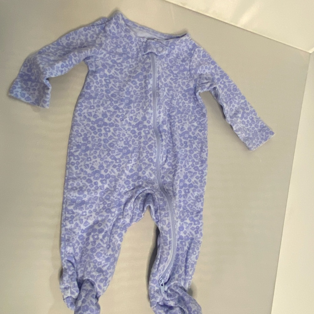 Carter's Purple Floral Kids Footie